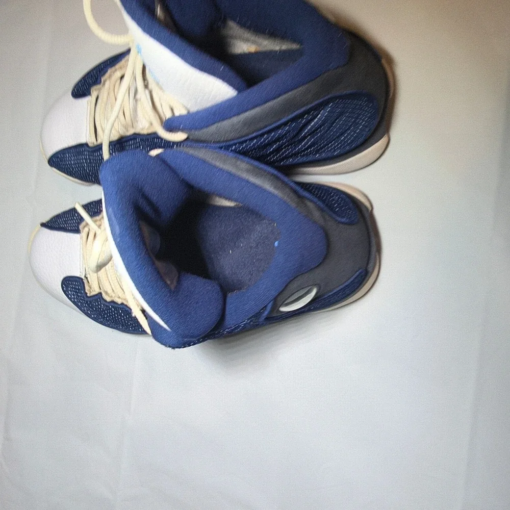 Nike Air Jordan 13 Retro Flint Navy Blue White Grey 414571-404 Mens Size 8